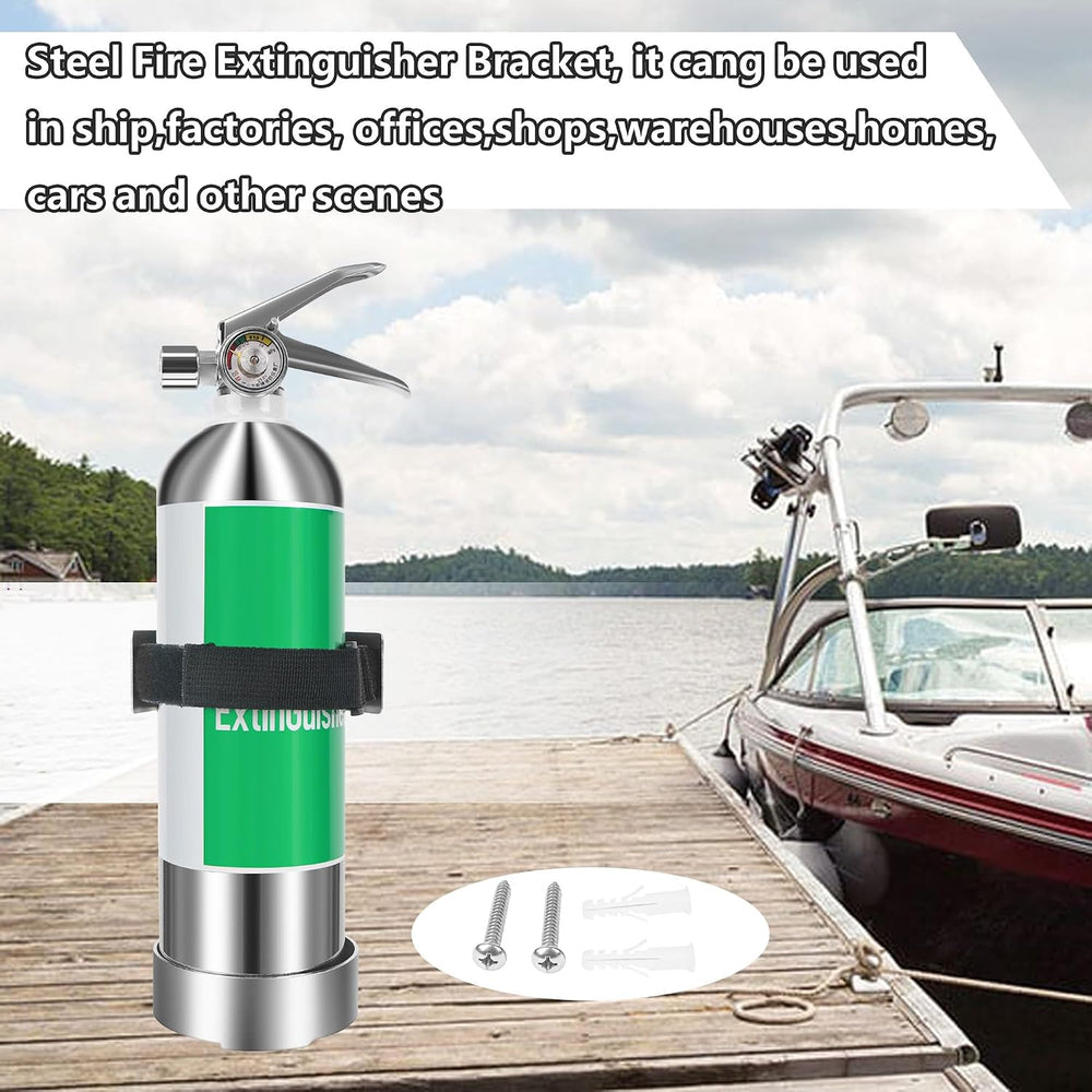Boat Steel Fire Extinguisher Bracket,304 Stainless Steel Mounting Bracket wit...