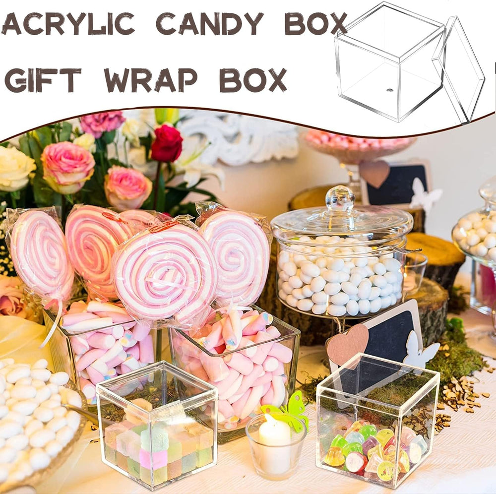 KissYou 24-Pack Small Square Cube Candy Gift Box, 2.36x2.36x2.36 Inch