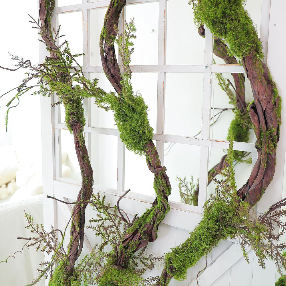 78.9"Large Faux Tree Trunk Hanging Moss Vines Garland Wall Forest Halloween