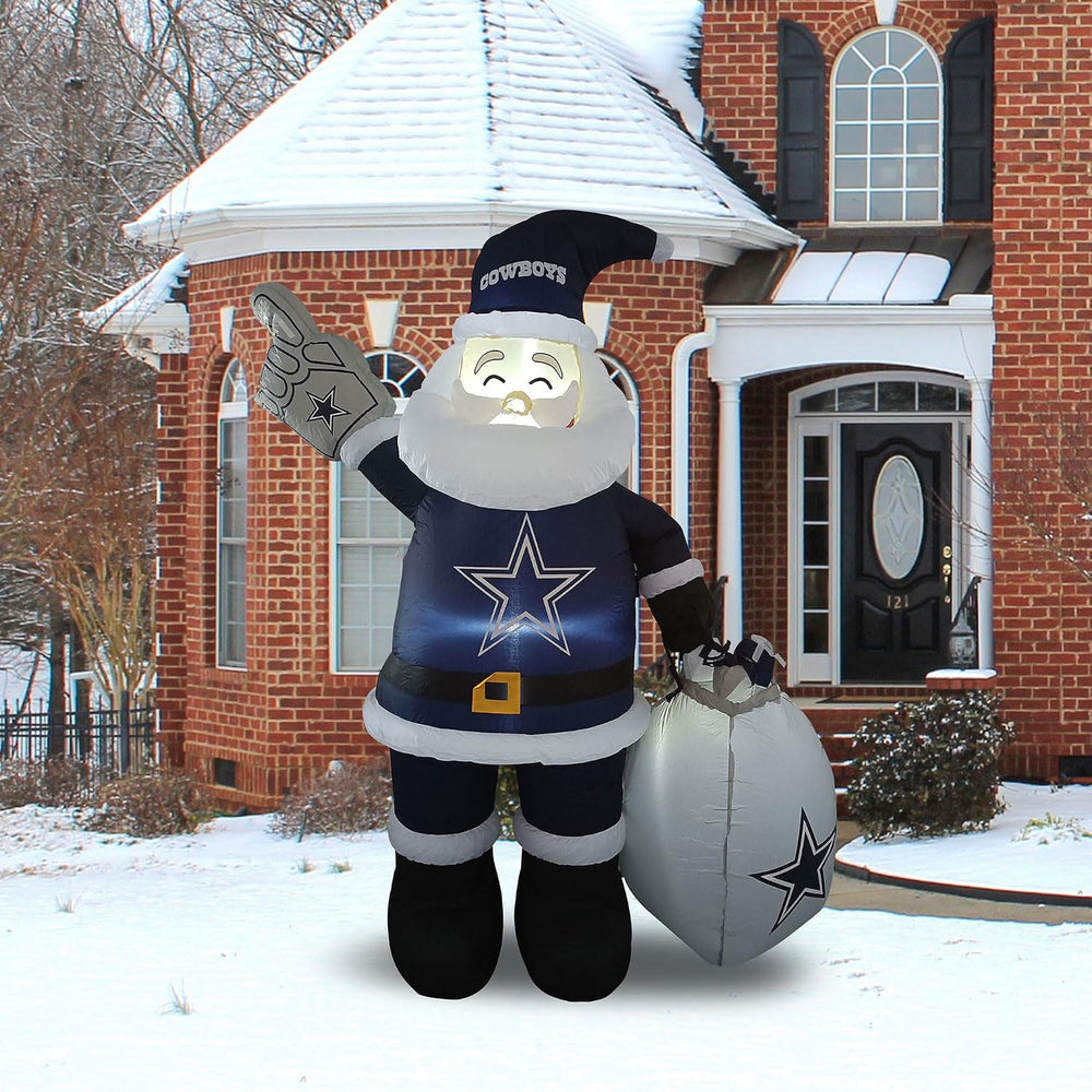 Dallas Cowboys 7' Inflatable Santa