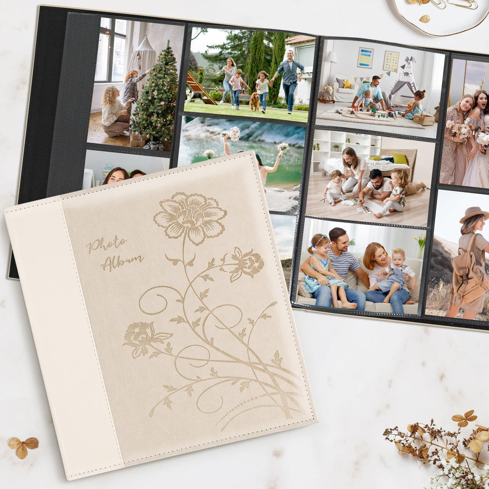 Artmag Photo Album 4x6 1000 Photos, Large Capacity Wedding Family Leather Cov...