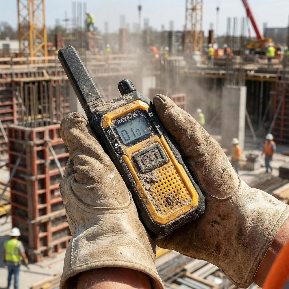 Retevis RB48 Construction Walkie Talkies Long Range,MIL-STD-810H Durablity