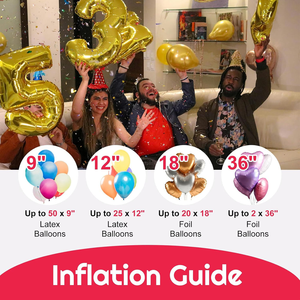 13L Helium Tank for Balloons At Home, Inflates Up to 50 9" Latex Balloons
