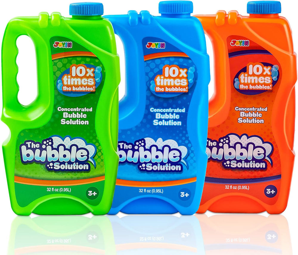 JOYIN 3 Packs 32 oz Bubble Concentrated Solution (up to 7.5 Gallon), Refill S...