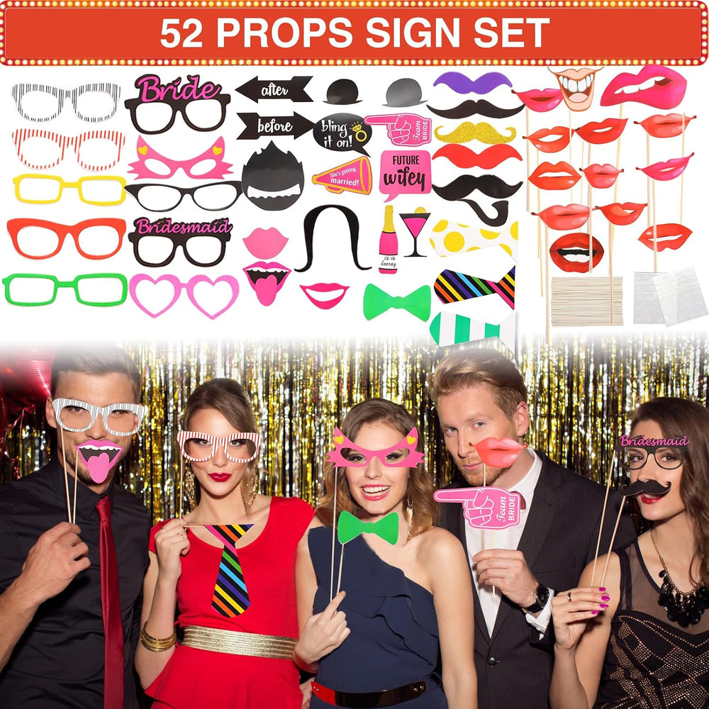 Bulk Opulent Photo Booth Props Set for Adult, Novelty Funny Hats and Glasses,...