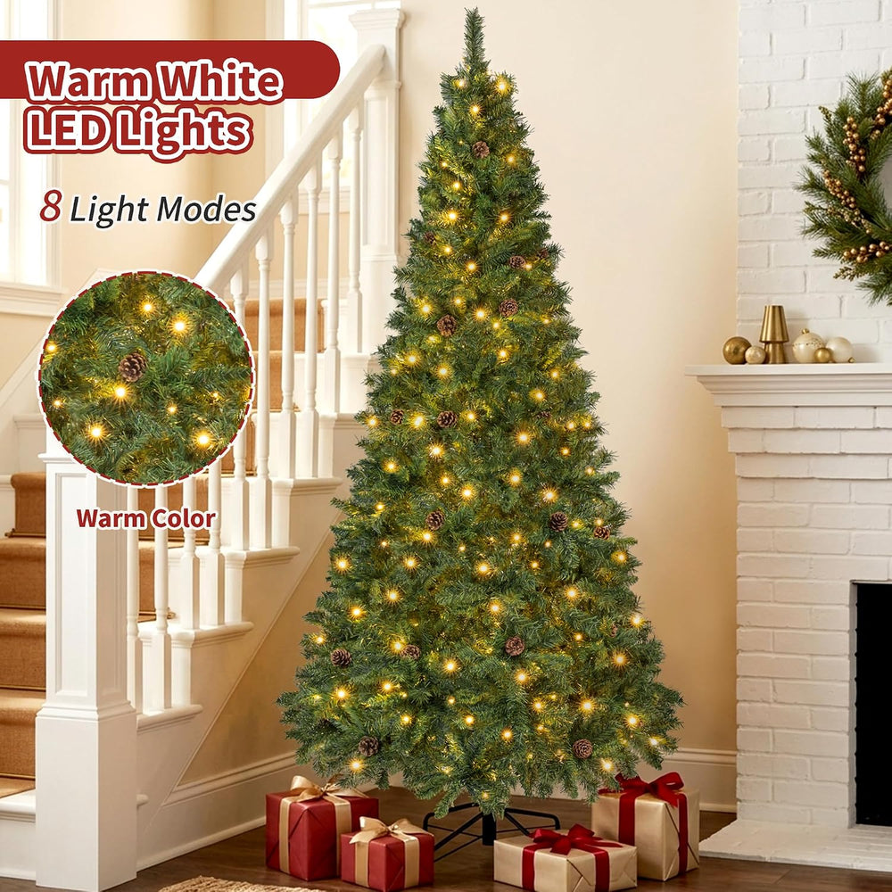 Artificial Christmas Tree with 1500 Tips, 7ft 6in Green