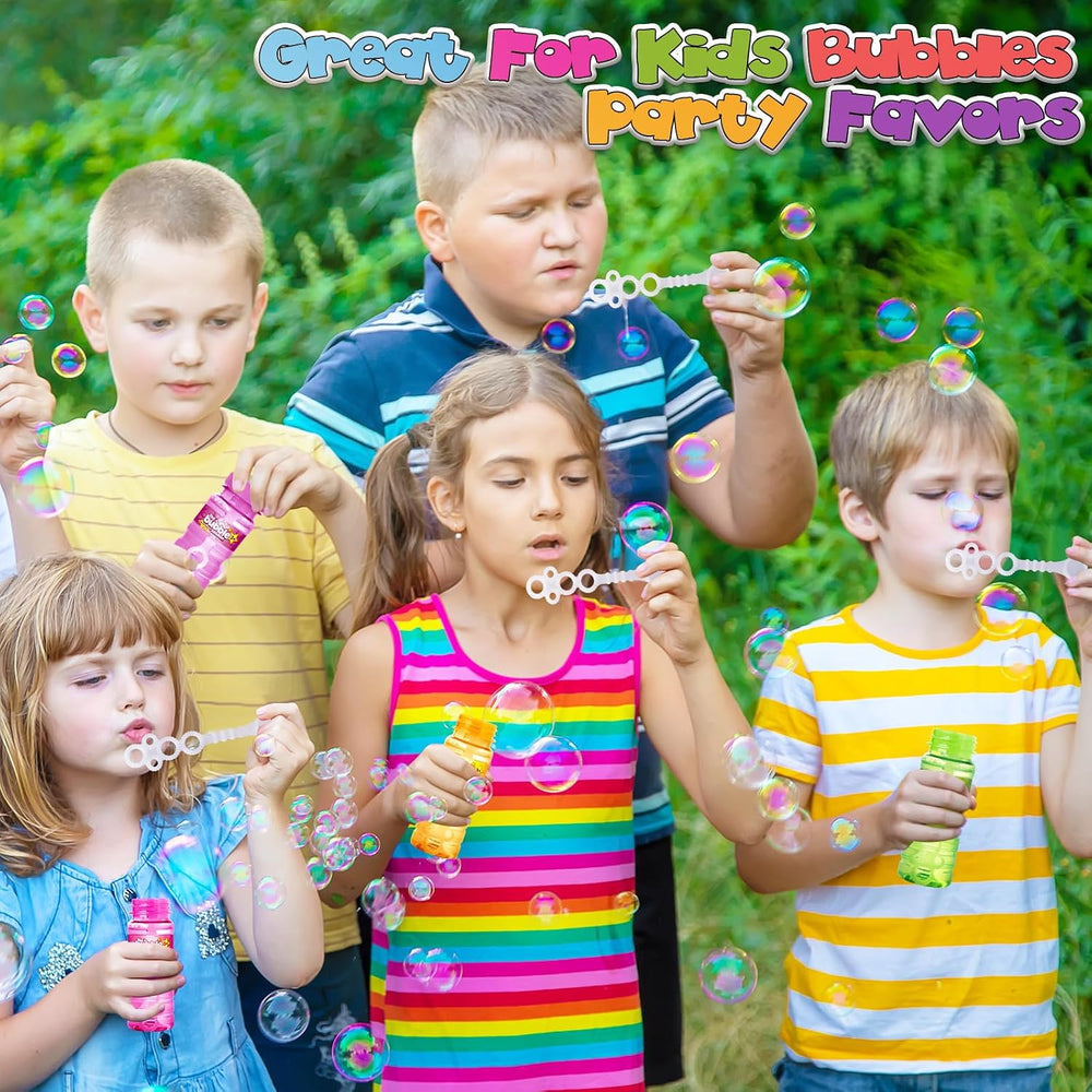 48 Pack Bubble Bottles (4oz Bubbles Solution), Party Favors, Bubbles Wand