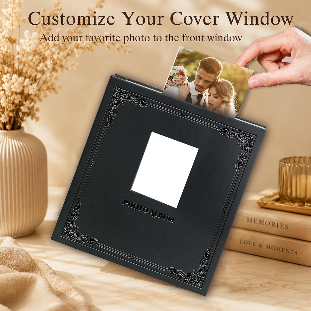 Photo Album Can Hold 3X5 4X6 5X7 6X8 8X10 Photos, Self Adhesive Magnetic DIY ...