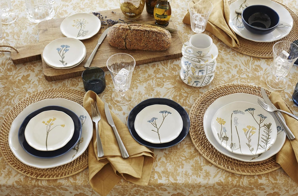 Lenox Wildflowers Tidbit Plate Set for 4, Small 6" Appetizer Plates 4-Piece