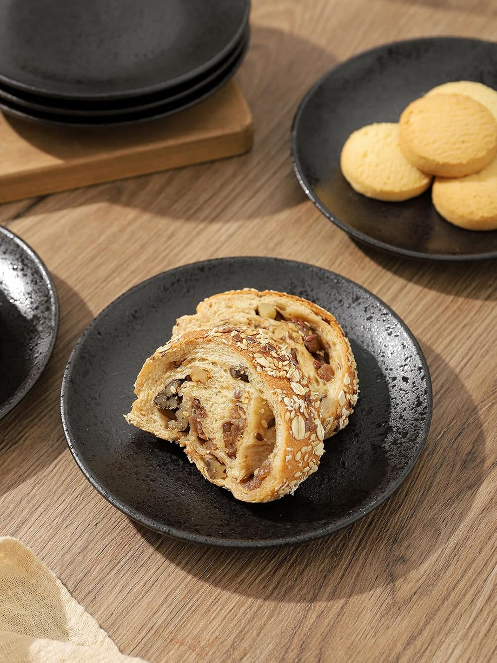 Kanwone Ceramic Dessert Plates Set of 6, Small Salad Plates 6 Inch Appetizer ...