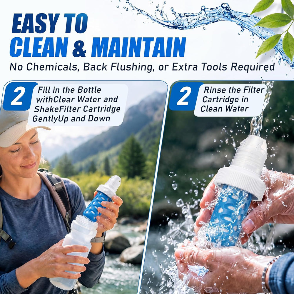 Hushee 1 Pcs Water Filter Cartridge Compatible with Katadyn Befree Bottles