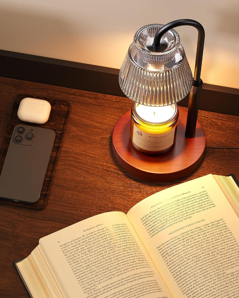 Candle Warmer Lamp with Timer &Dimmable Wax Melt Warmer for Scented Jar C...