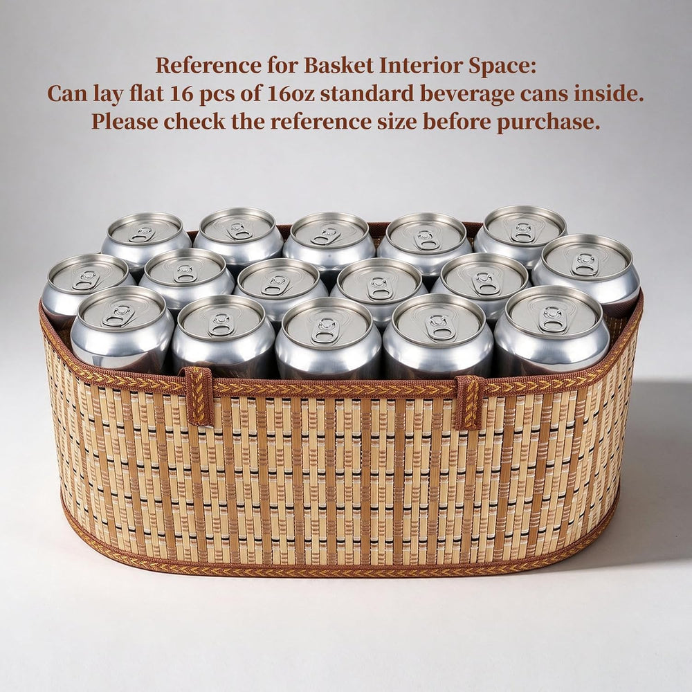 6 Set Baskets for Gifts Empty,Foldable Woven Basket for Gifts with Handles