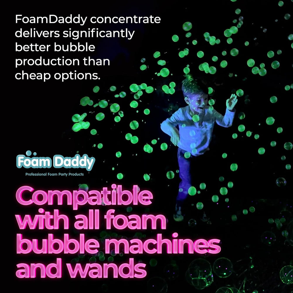 FoamDaddy UV Glow Bubble Solution – Professional Strength Ultra-Concentrated ...