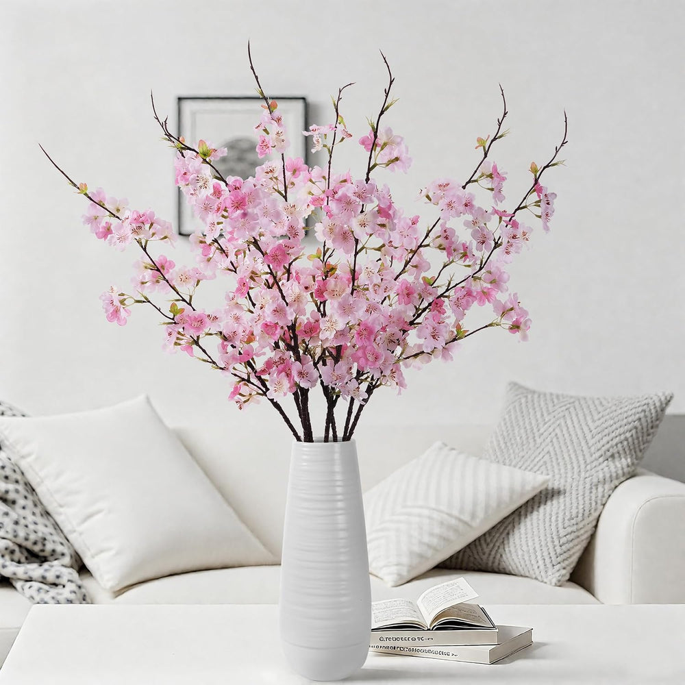 Artificial Cherry Blossom Branches 27.6In Silk Cherry Blossom Branches Long S...