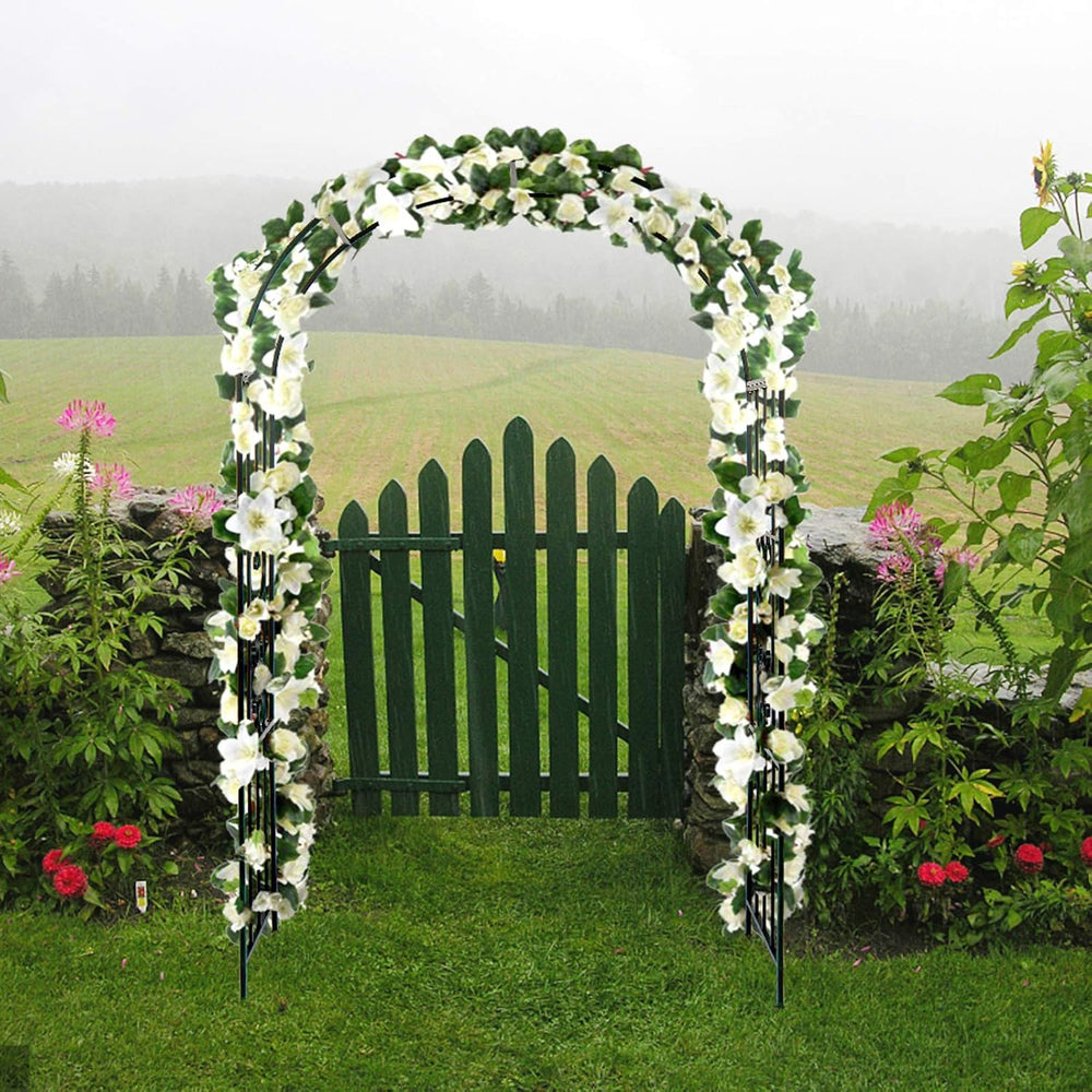 VINGLI Garden Arbor, Arch Walkway for Wedding Ceremony Party, Christmas Garde...
