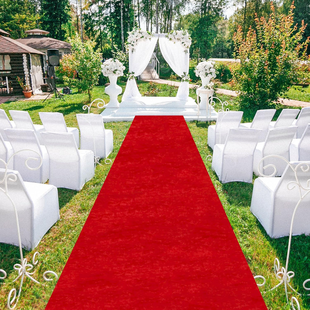 Aisle Runners for Weddings Red Carpet Runner for Party 5X15FT Velvet Runner W...