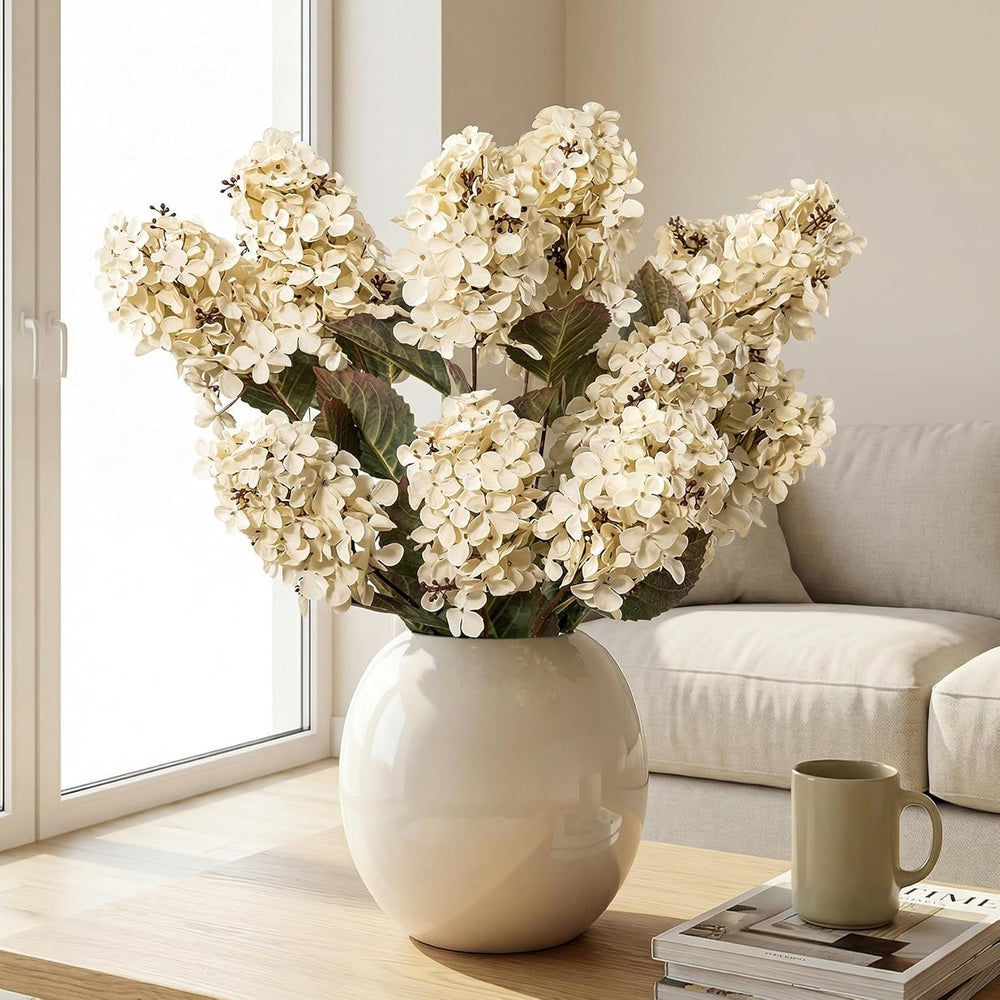Hydrangea Artificial Flowers,Fall Hydrangeas Artificial Flowers, Fake Fall Dr...