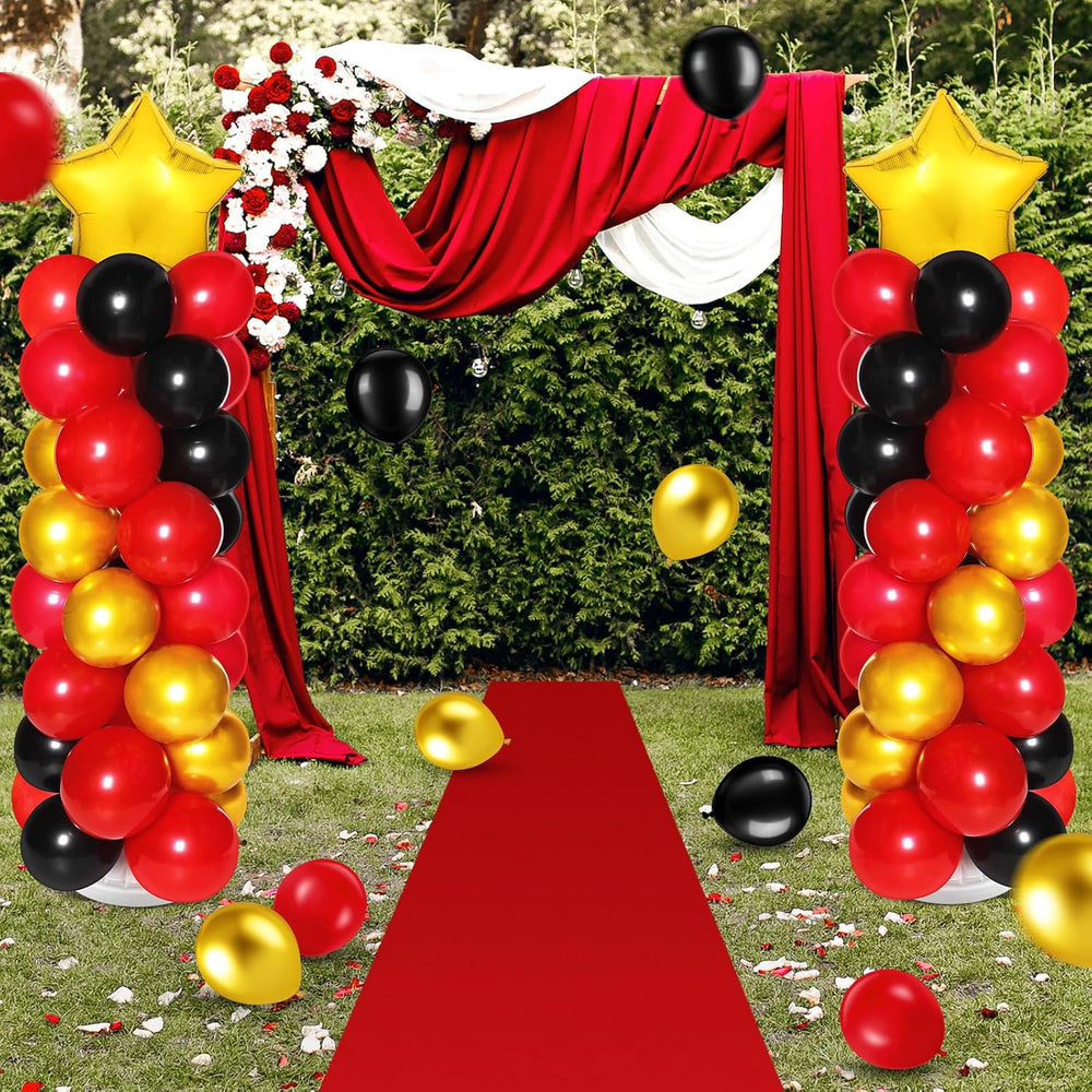 2 Sets of Balloon Column Stand Kit with 2 Star Balloons 100 Latex Balloons 2 ...
