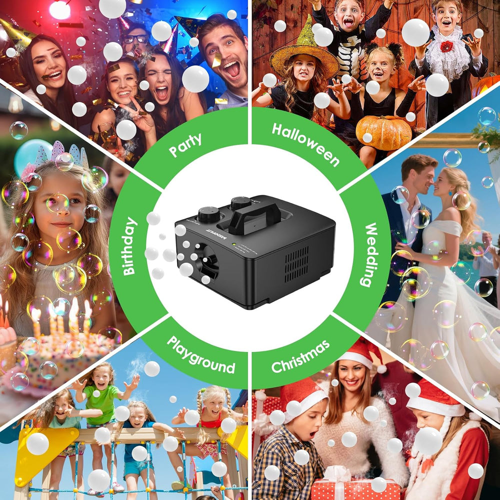 Fog Bubble Machine, 400W Smoke Bubble Blower, Smoke Bubble Maker