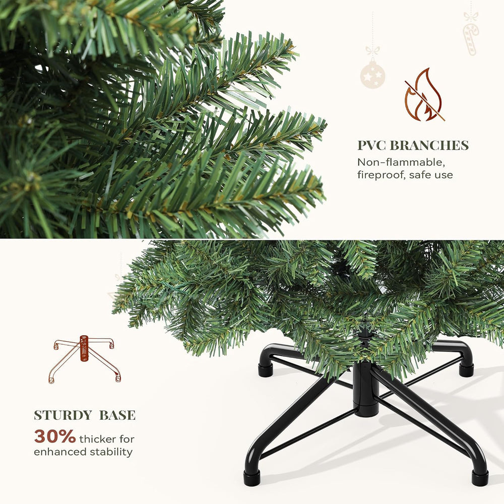 YITAHOME 7.5FT Prelit Green Fraser Fir Pencil Christmas Tree with Remote