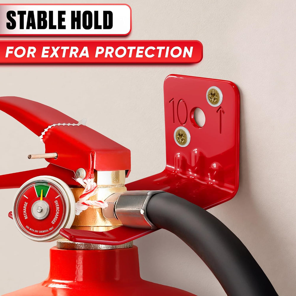 Fire Extinguisher Mount Bracket Set of 16 - Heavy Duty Steel Wall Mount Holde...