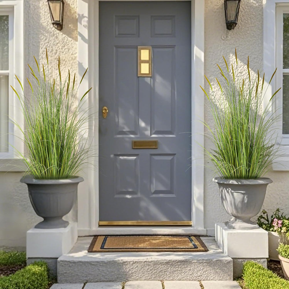 3ft 2-Pack Artificial Cattail Reed Grass, 35in Artificial Indoor Outdoor Fake...