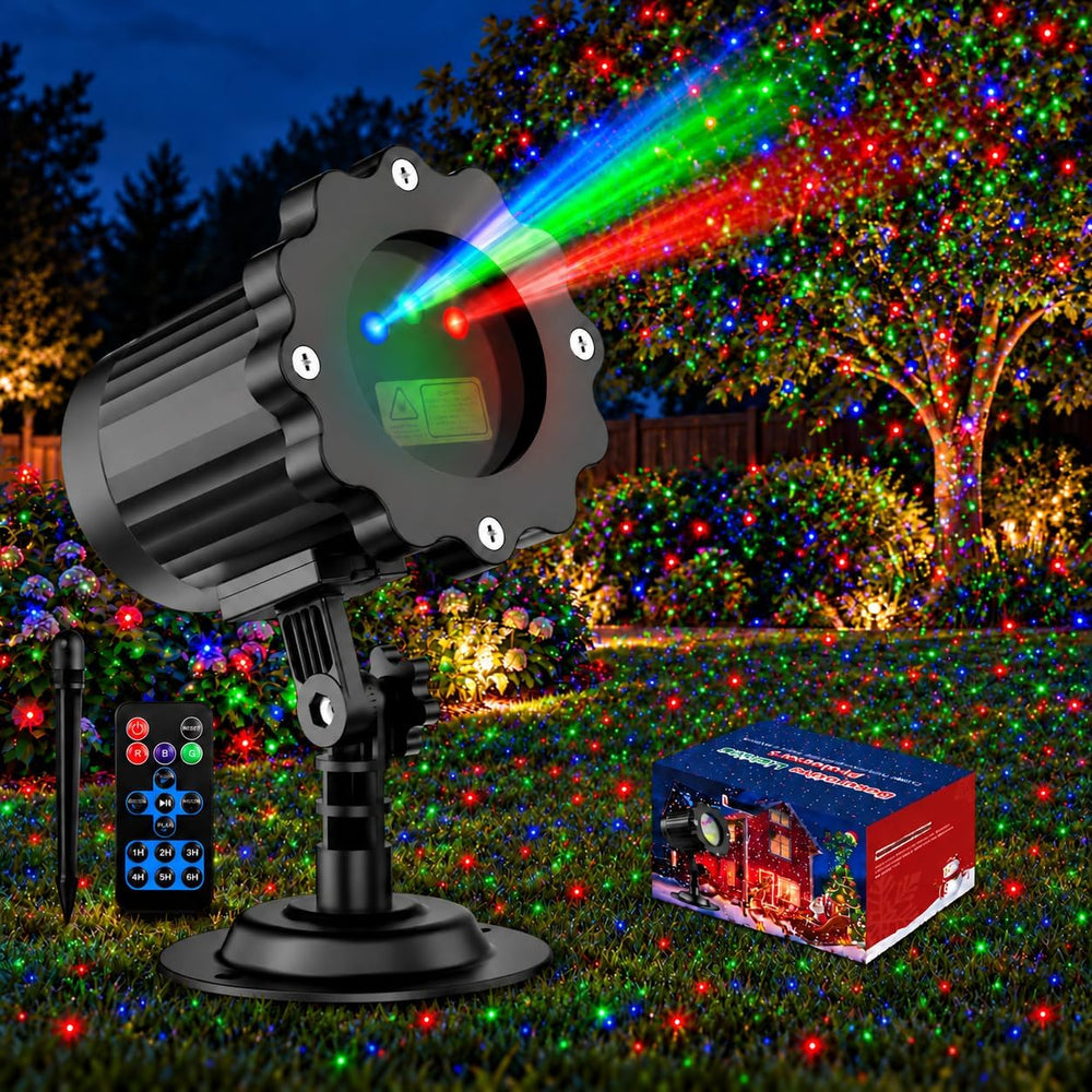 Fimilo Laser Projector Lights Outdoor, RGB Firefly Effect, 12 Moving Effect