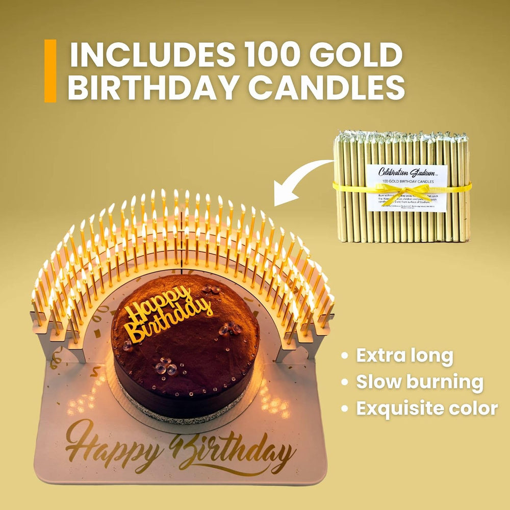 White Candle Holder Centerpiece for Milestone Birthdays – Perfect for 40th, 5...