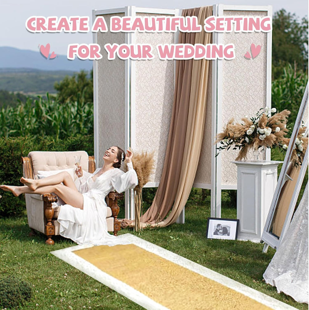 Burlap Aisle Runner for Wedding Ceremony, 2ft x 30ft