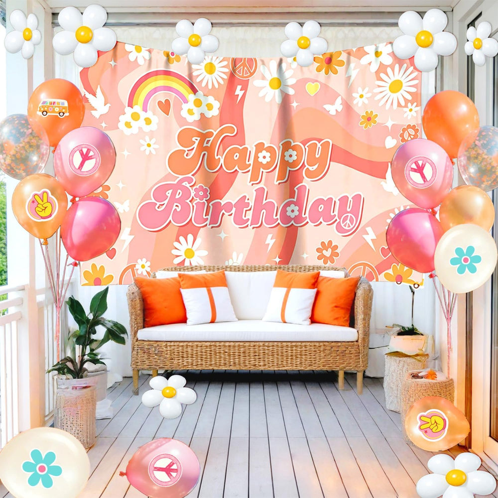 Two Groovy Birthday Decorations Balloon Garland Arch Kit 223pcs