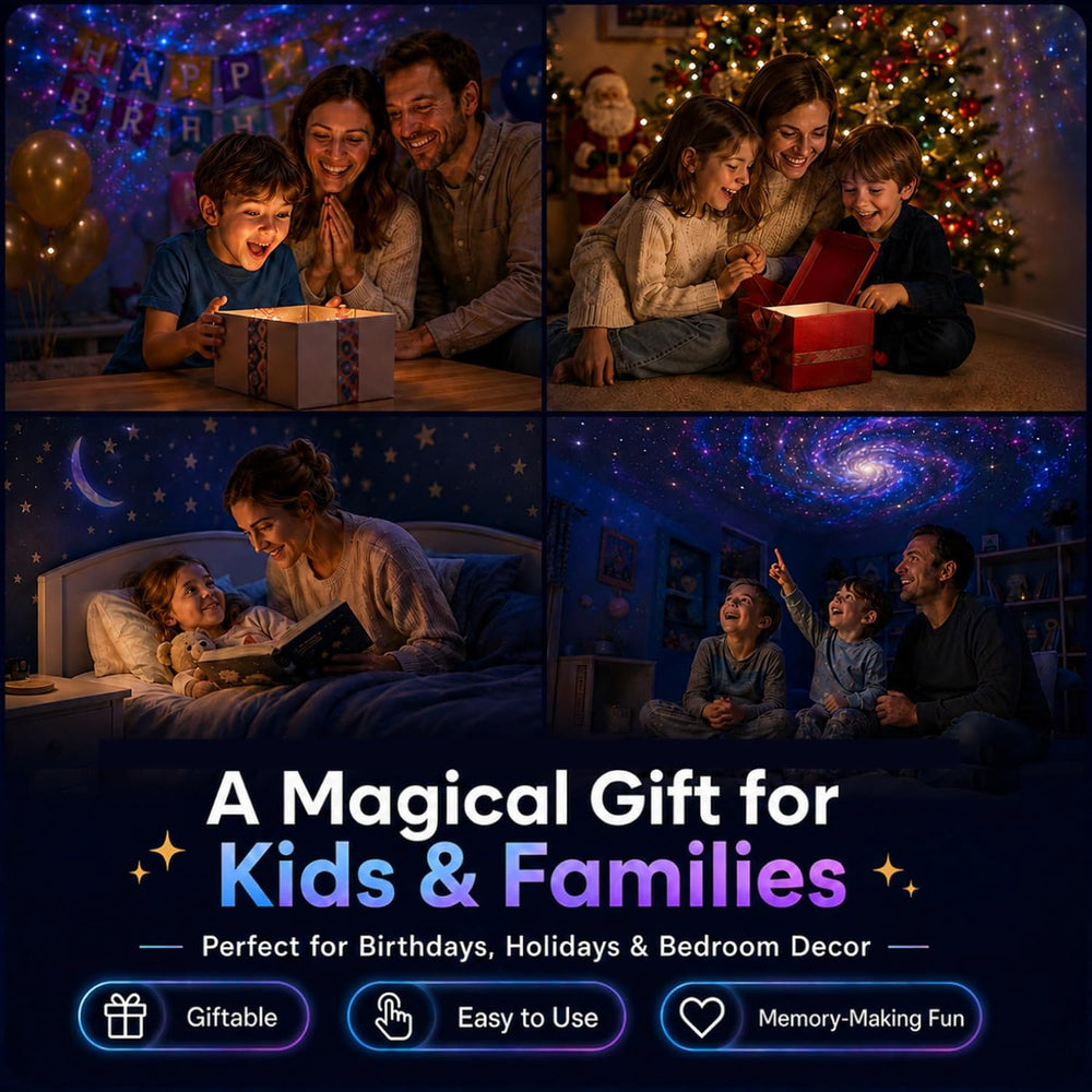 Galaxy Projector Night Light, 2-in-1 Star Projector with 13 Films