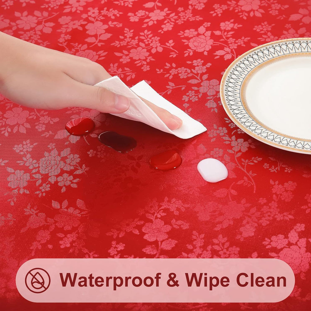 Smiry Rectangle Waterproof Heavy Duty Vinyl Tablecloths, 60 x 120 Inch