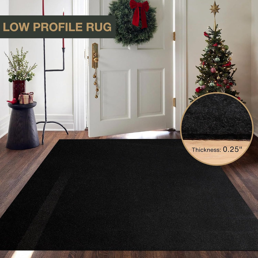 SALLOUS 450 GSM Extra Thick Runner Rug 4x50ft, Heavy-Duty Reusable Carpet Run...