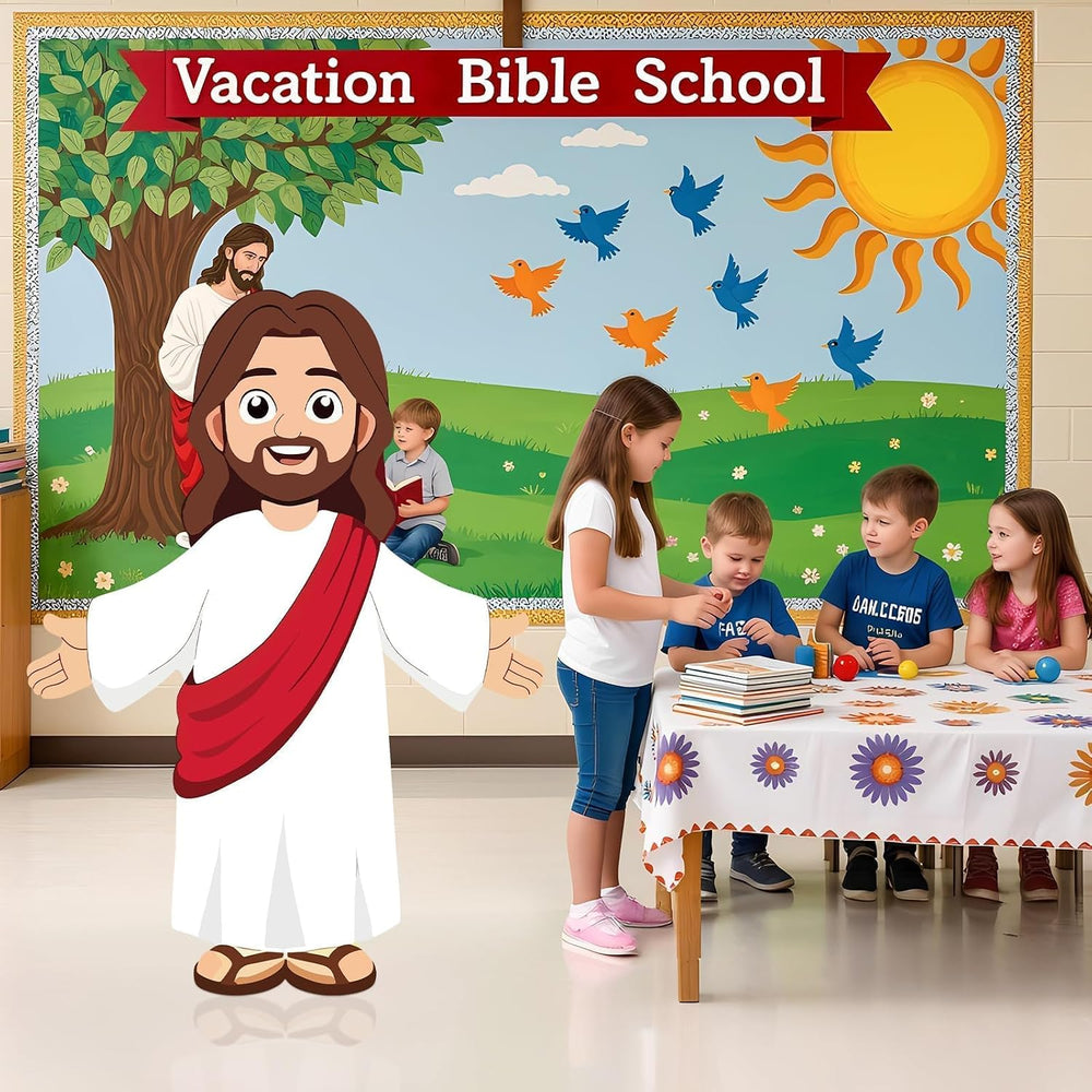 4 Ft Christ Jesus Cutout Stand Up Christmas Party Decor