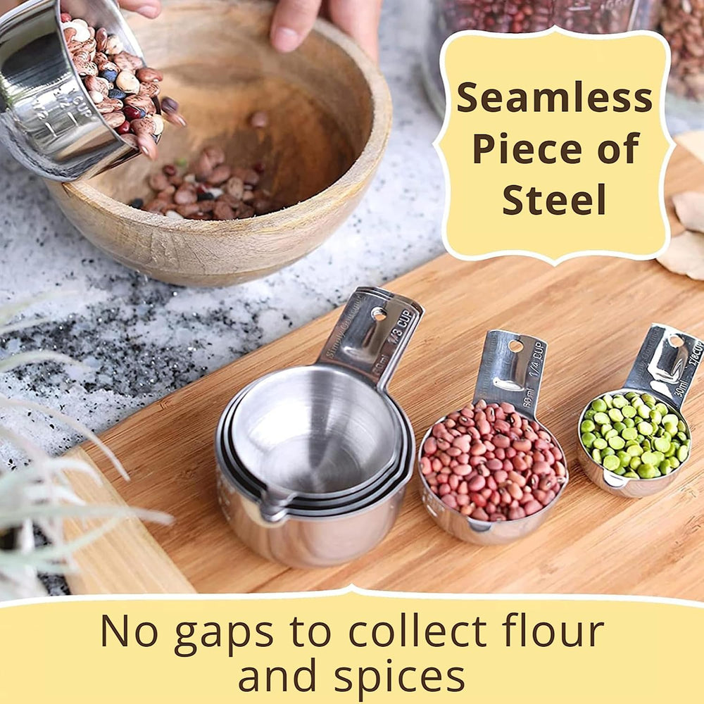 Simply Gourmet Measuring Cups & Spoons Set of 12, 18/08 Stainless Steel K...
