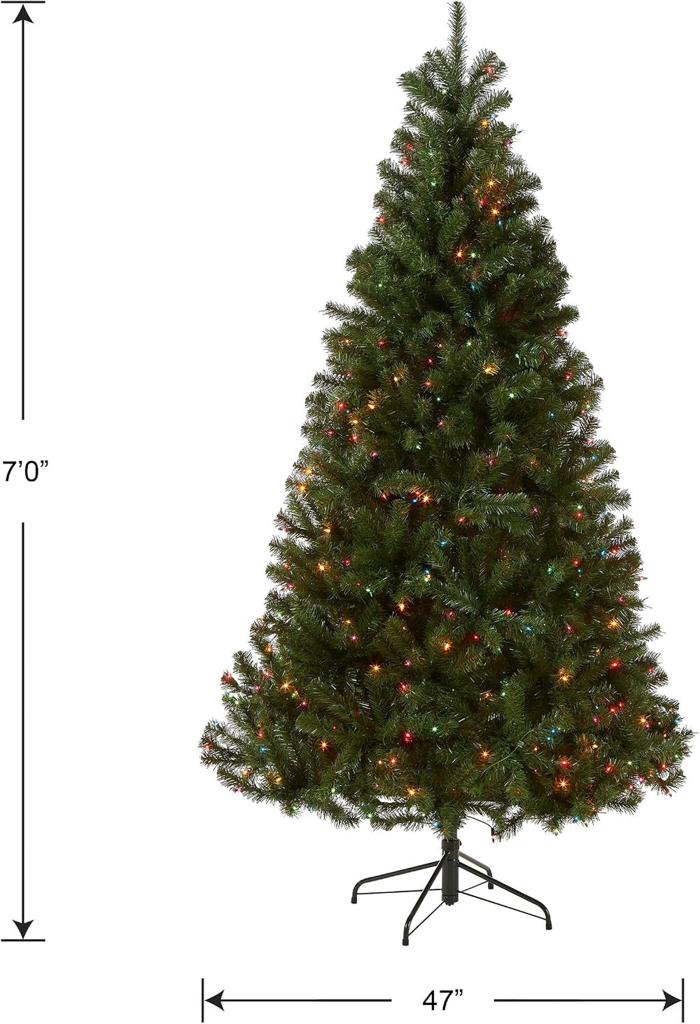 National Tree Company 7ft Pre-Lit North Valley Spruce Full Christmas Tree