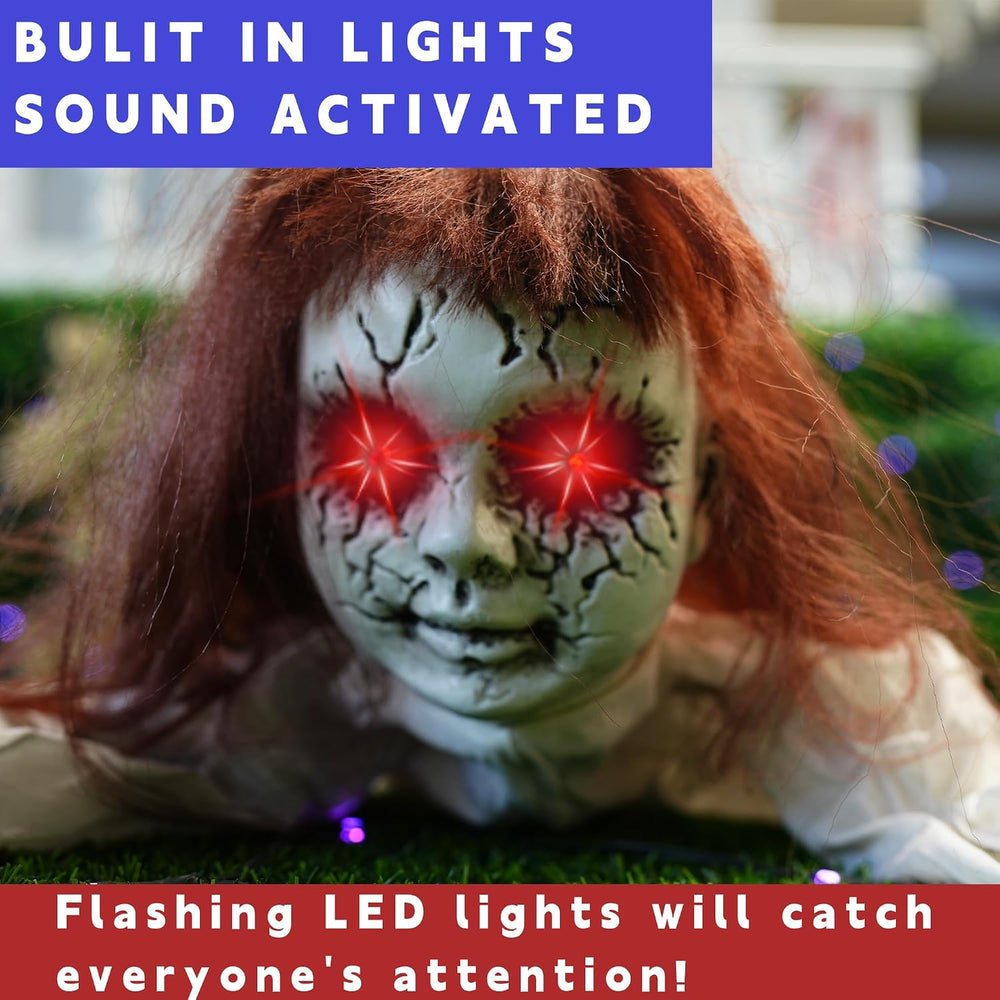 Halloween Scary Doll Groundbreaker Decorations Outdoor Animatronics