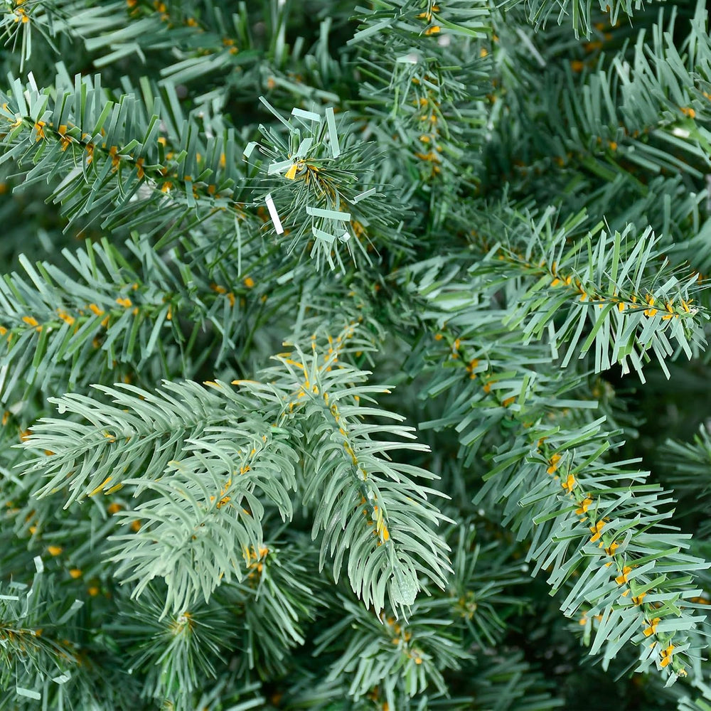 7 Ft Blue Spruce Artificial Christmas Tree, Hinged Unlit Xmas Trees with 1390...