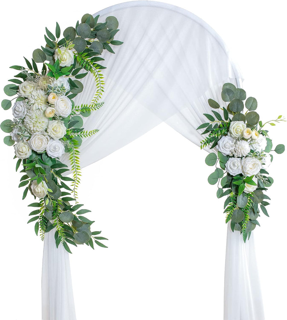 Artificial Wedding Arch Flowers, 2 Large Floral Swags