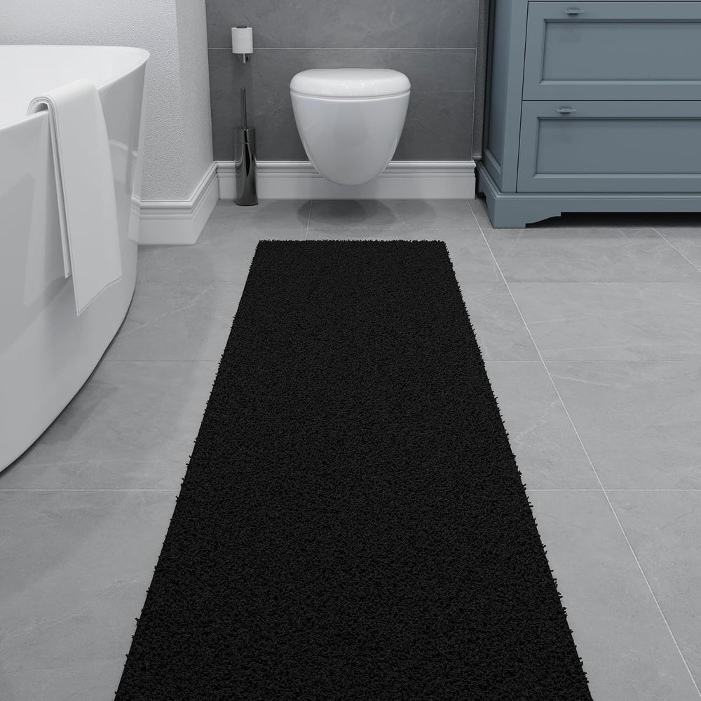 Ottomanson Long Shag Runner Rug 2' x 18', Fluffy Extra Long Hallway R...