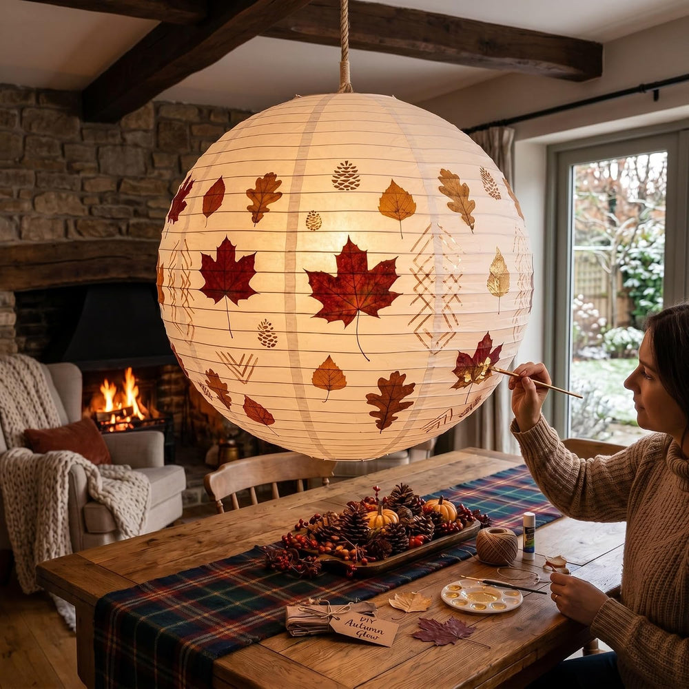 Woanger 4 Pack 30 Inch Large White Paper Lanterns for Christmas Party Decor
