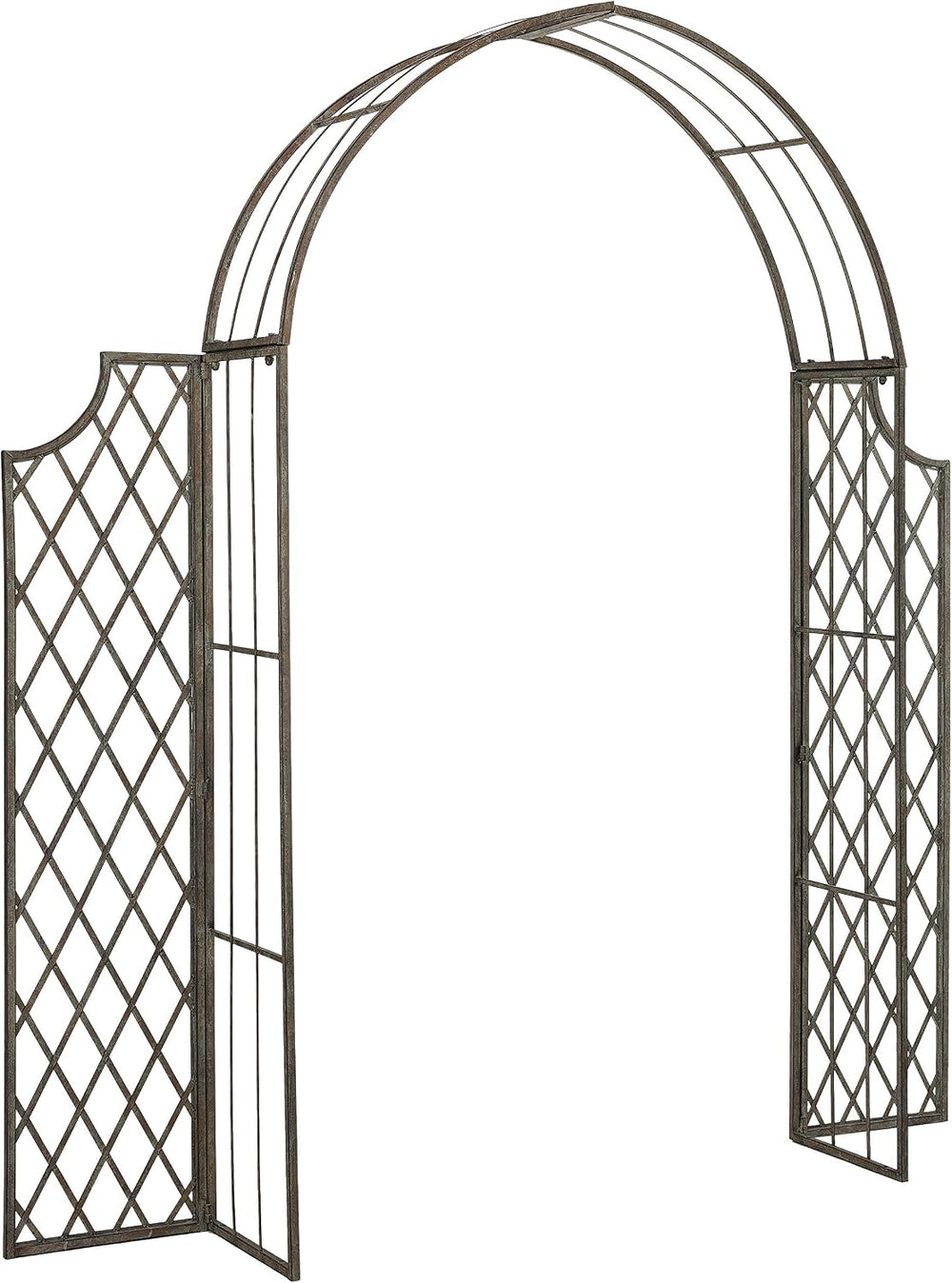 SAFAVIEH Outdoor Jaida Metal Garden Arbor, 88" Rustic Blue PAT5011A