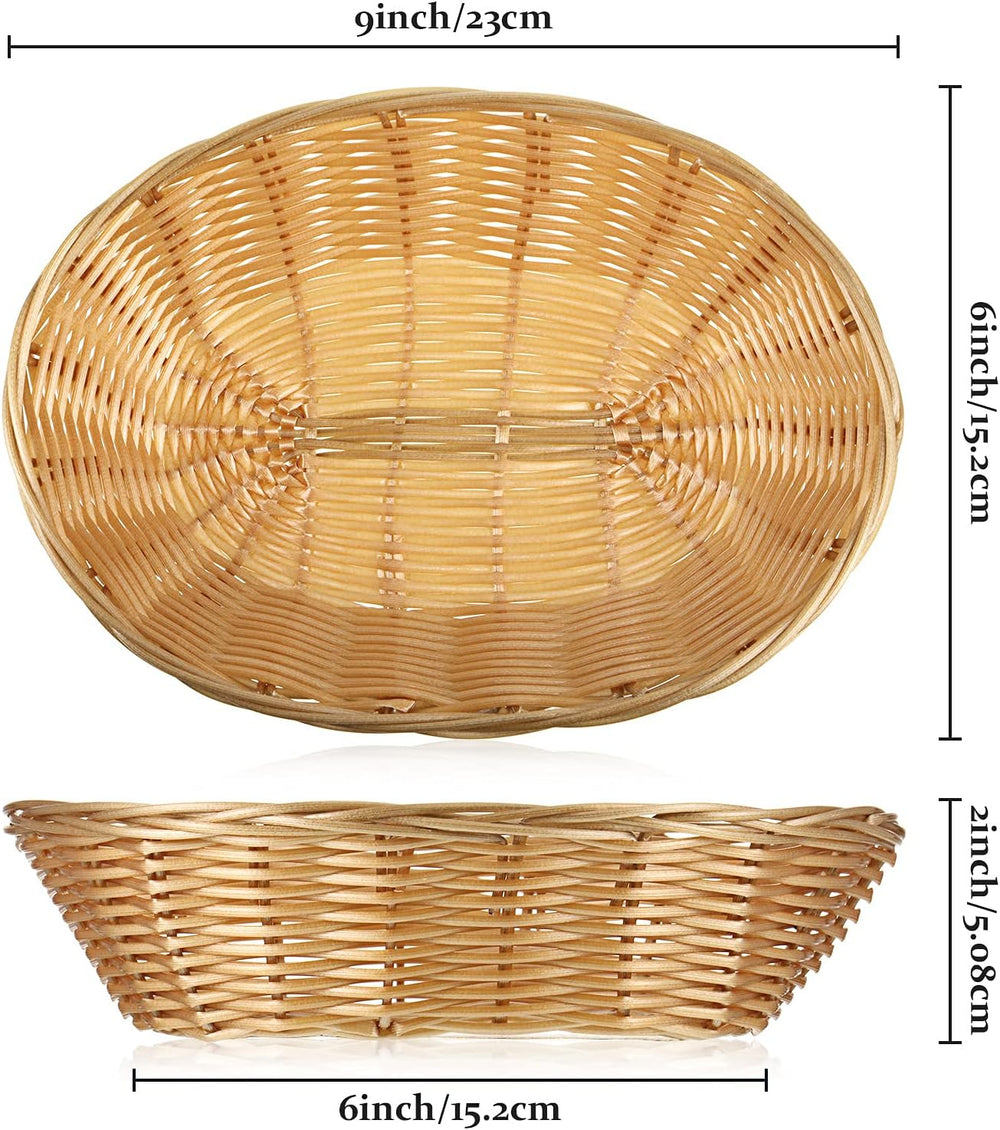 Blulu 12 Pcs Small Gift Baskets Empty Oval Christmas Gift Baskets Bulk