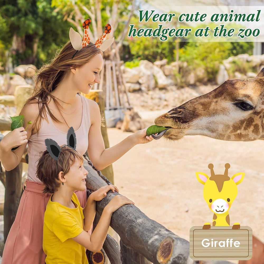 Kigeli 30 Pcs Jungle Animal Safari Headbands, Easter Hair Hoops