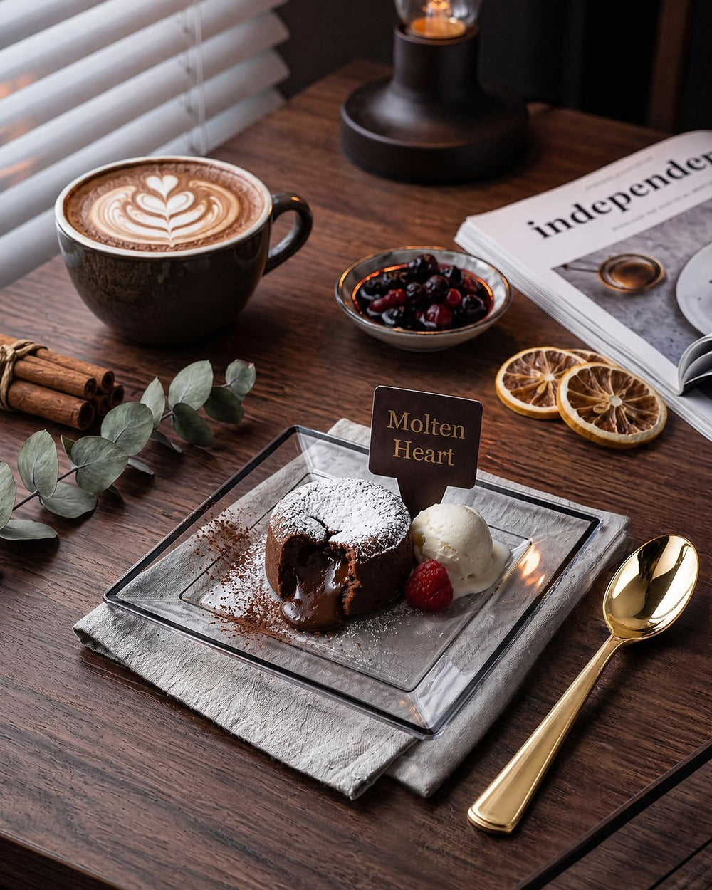 bUCLA 100PCS Black Square Plastic Plates Disposable - 6 inch Clear and Black ...