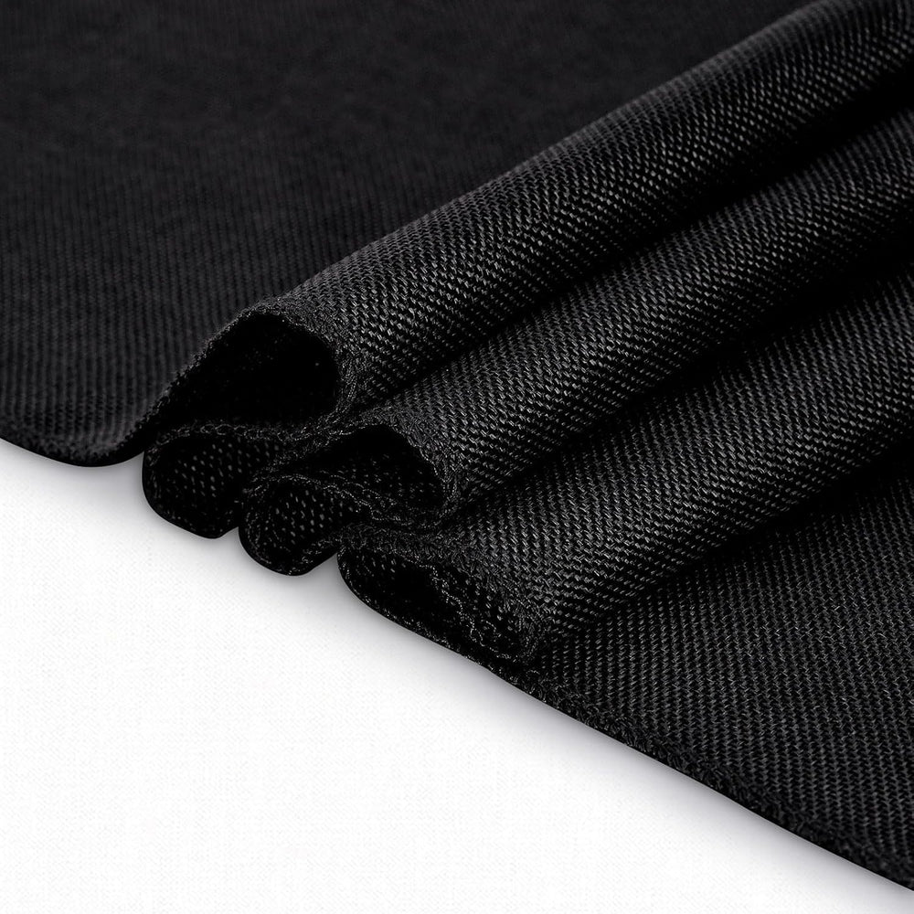 6 Pack Black Burlap Table Runners Jute Table Linens 13x84 inch