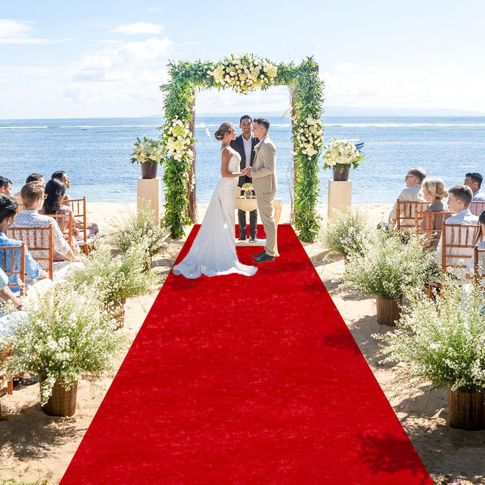 Aisle Runners for Weddings Red Carpet Runner for Party 5X15FT Velvet Runner W...