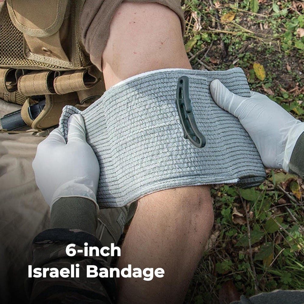 IFAK Trauma Kit with Tourniquet, 6-Inch Israeli Bandage, Splint, First Aid Ki...