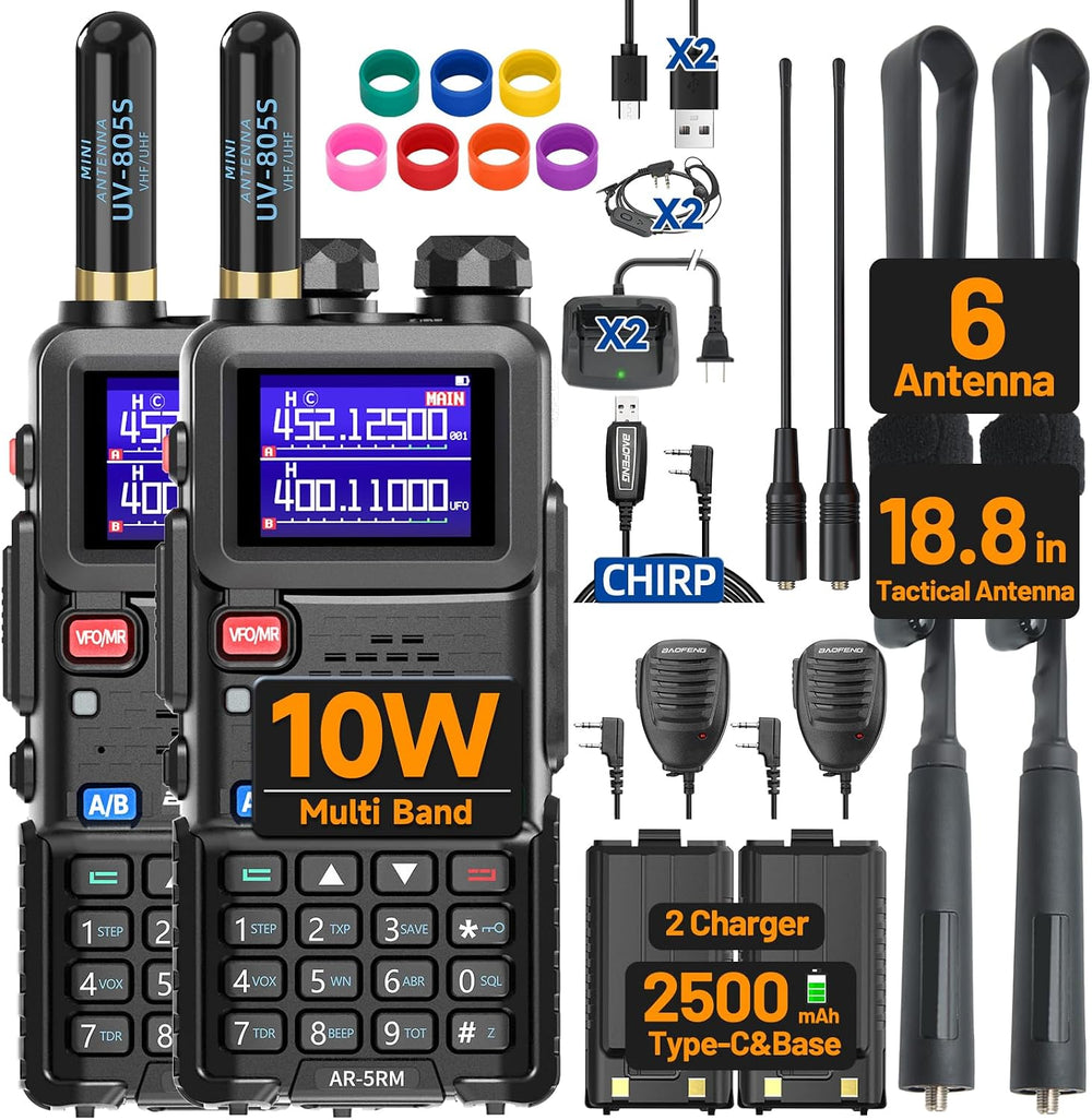 BAOFENG Radio Ham Radio Handheld UV-5R Upgrade Long Range Walkie Talkies Rech...